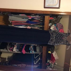 Beautiful navy blue prom dress